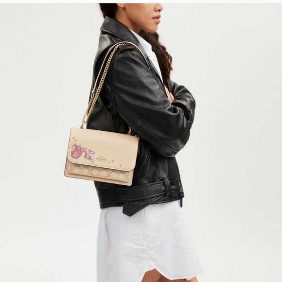 New! Limited Edition Klare Crossbody with Signature Canvas & 🐲 Dragon - Picture 6 of 9